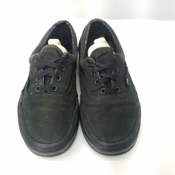 VANS Shoes - Vans Off The Wall Canvas Sneaker Skate Black Lace Up Flat Shoes Womens Size 7.5